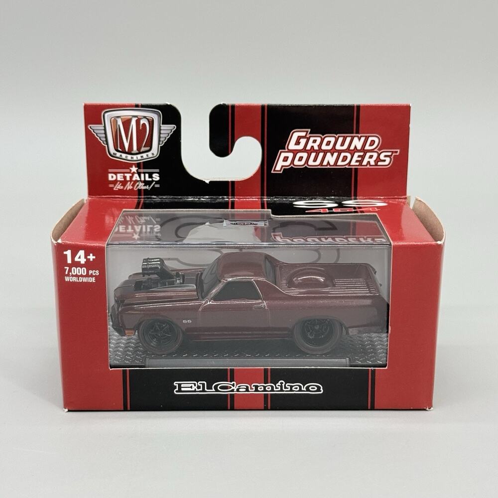 M2 Machines Ground Pounders R24 1970 Chevrolet El Camino SS 454 Diecast Car